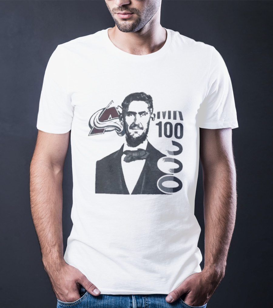 Avalanche 1000 Mr Bow Tie And Hockey Sticks T-Shirt