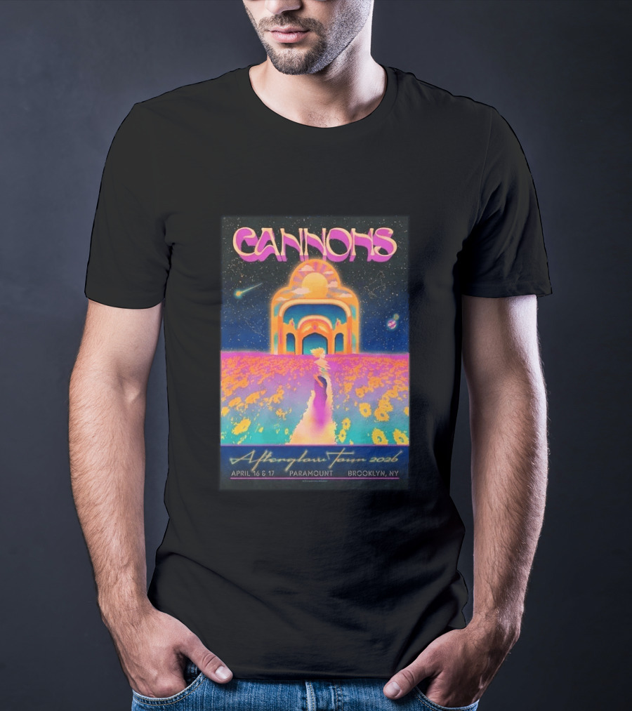 Cannons Afterglow Tour 2026 April 16 17 Paramount Brooklyn NY T-Shirt
