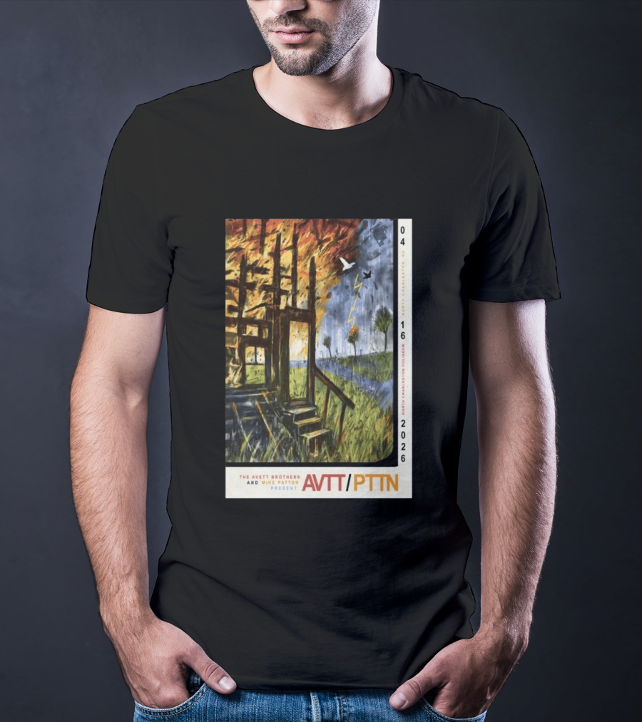 The Avett Brothers Mike Patton Presents AVTT PTTN April 16 2026 North Charleston Coliseum T-Shirt