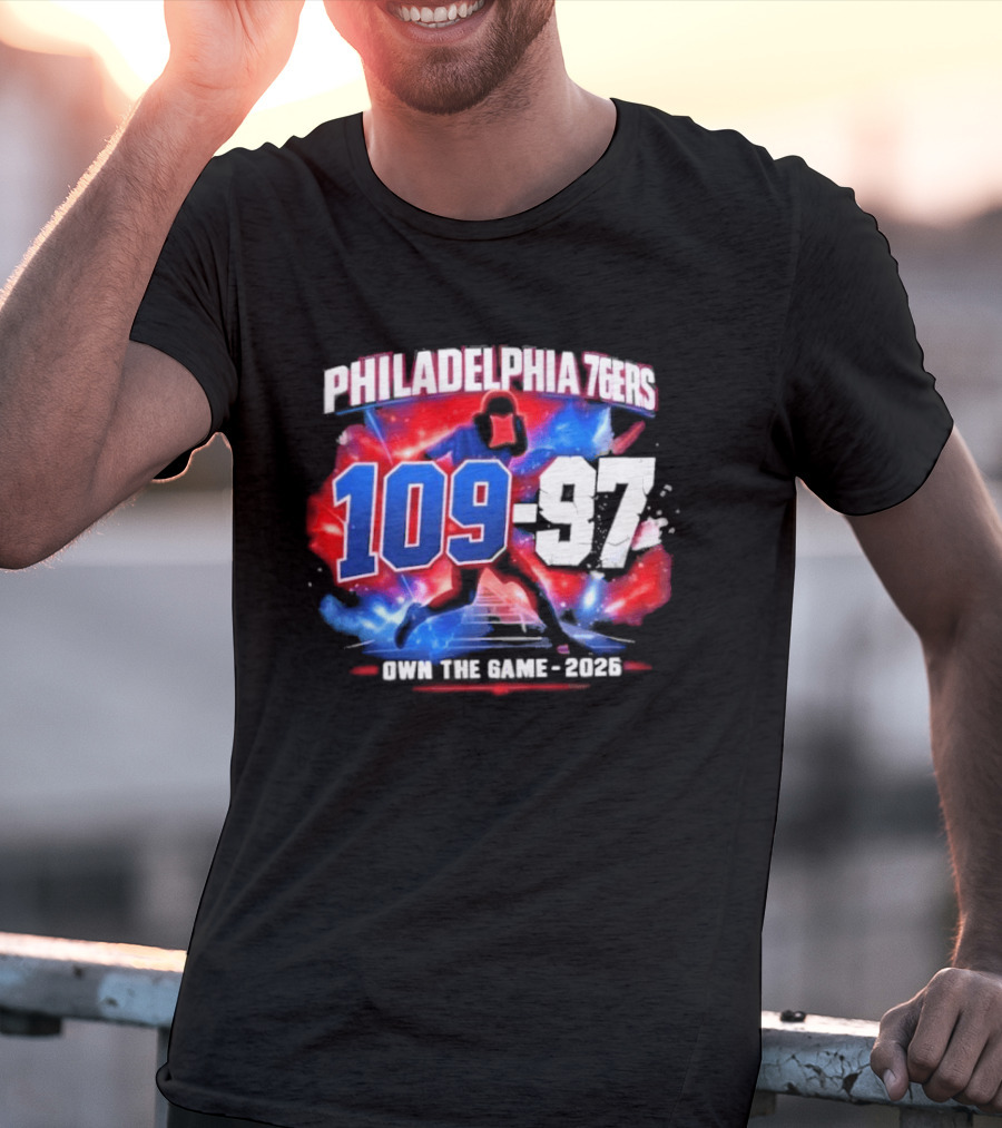 Philadelphia 76Ers 109 97 Victory Vs Orlando Magic Joel Embiid Mode 2026 T-Shirt