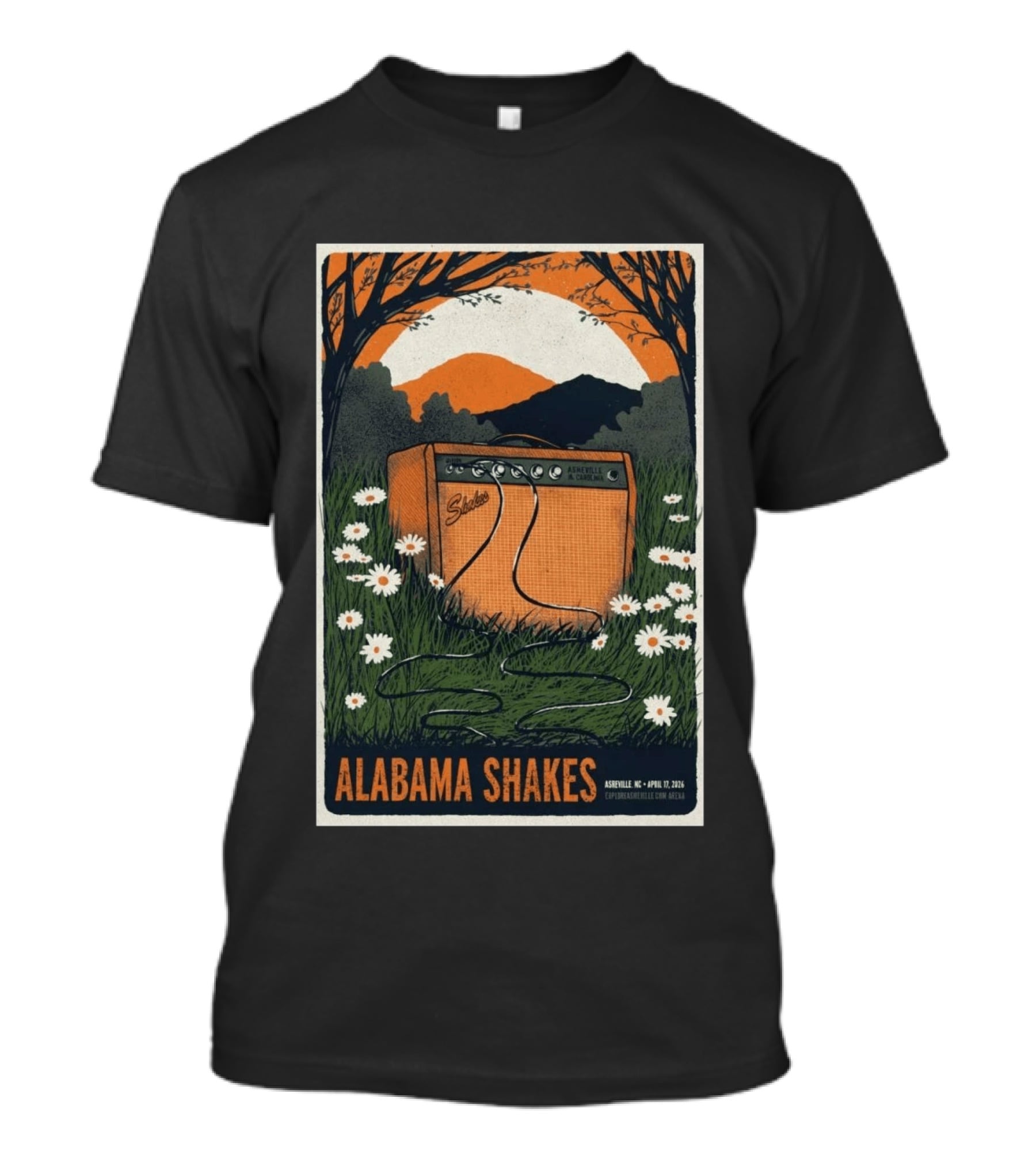 Alabama Shakes Asheville NC April 17 2026 Daisy Amp T-Shirt