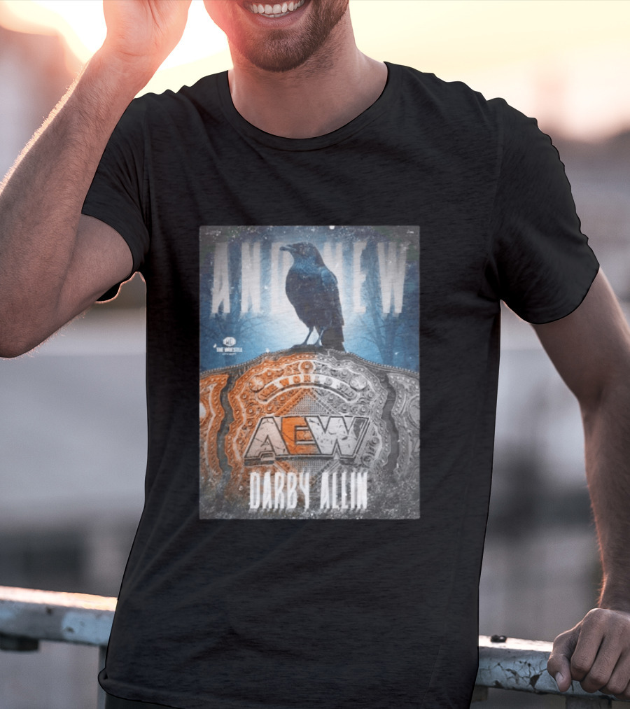 And New AEW World Darby Allin Championship Belt Raven T-Shirt