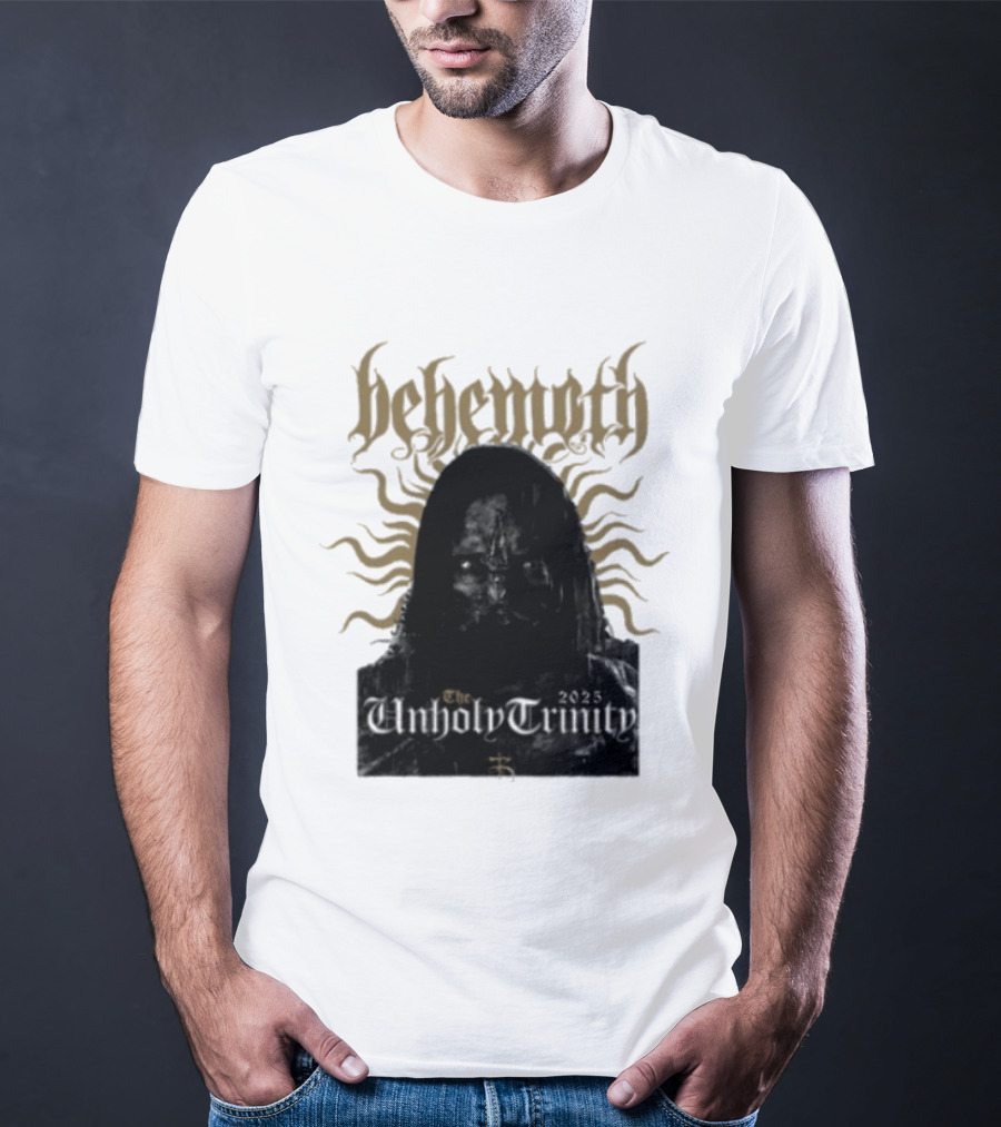 Behemoth The Unholy Trinity Sunburst Symbol Dark T-Shirt