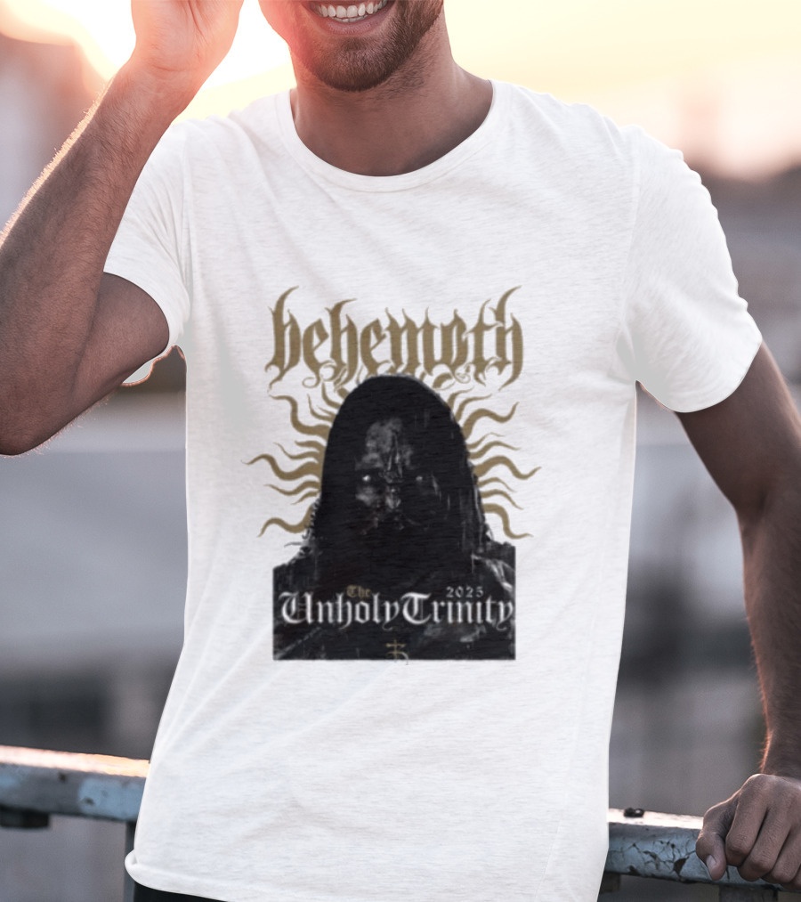Behemoth The Unholy Trinity Sunburst Symbol Dark T-Shirt