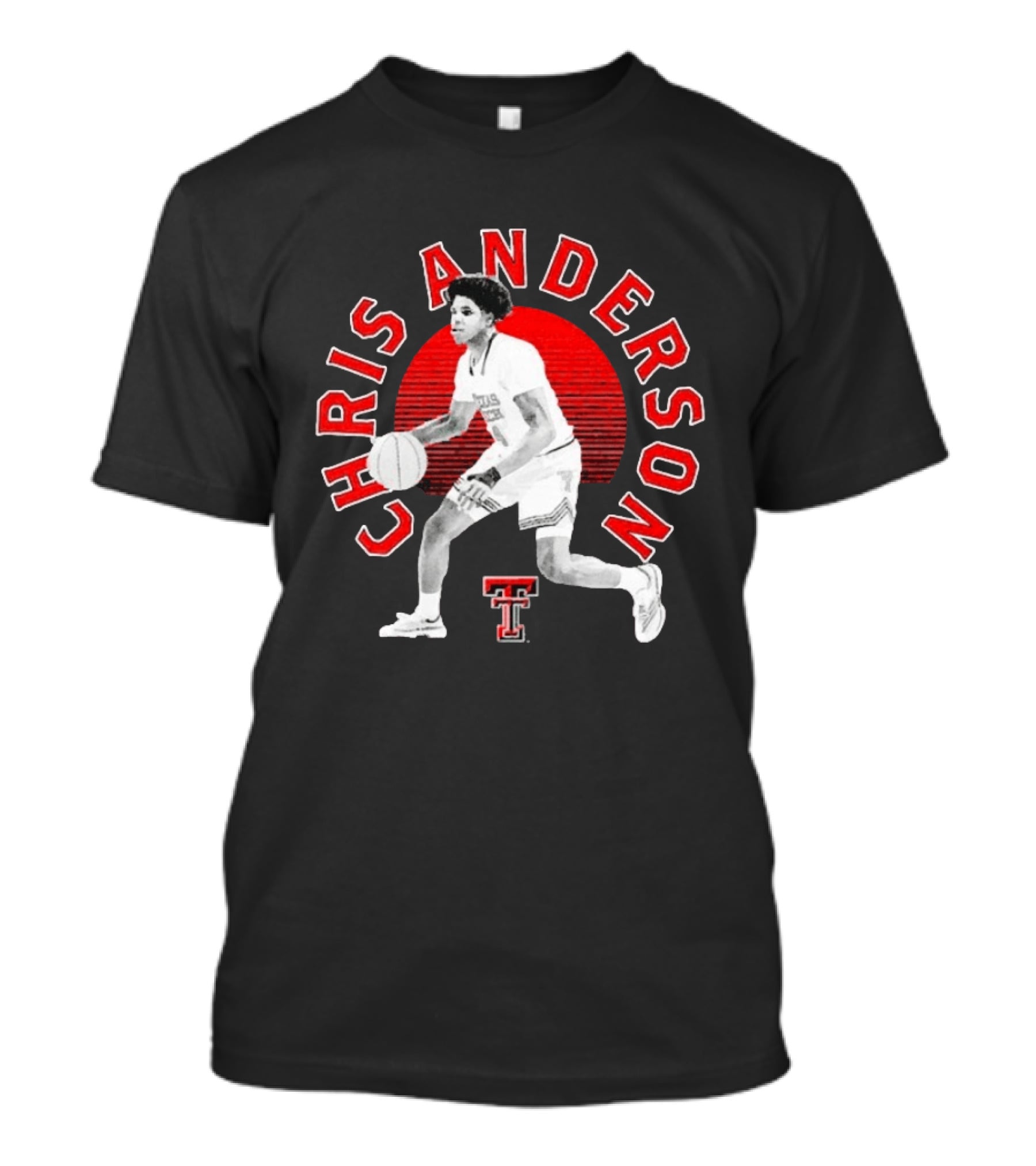 Chris Anderson Texas Tech Red Raiders Basketball Player T-Shirt