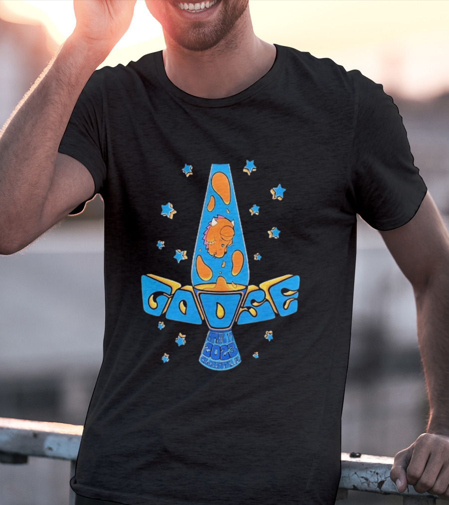 Goose April 17 2023 Lava Lamp Stars Clearwater FL BayCare Sound Show T-Shirt