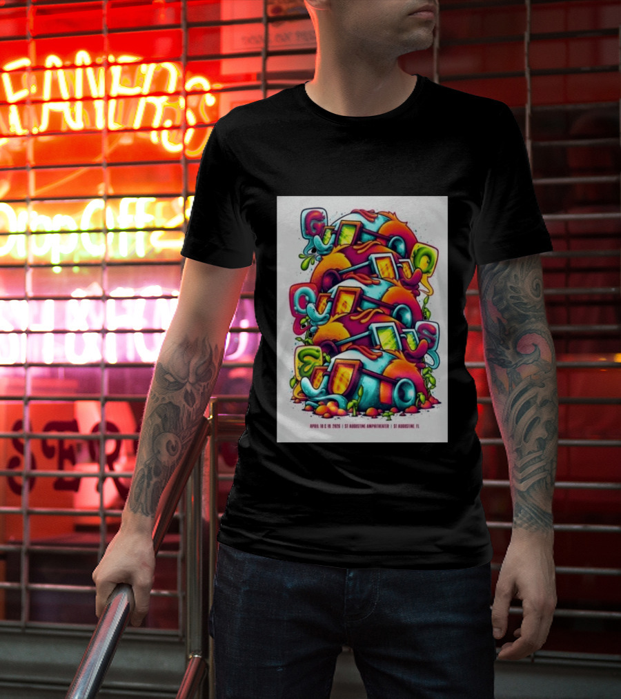 Goose April 18 19 2026 St Augustine Amphitheatre Vibrant Colorful T-Shirt