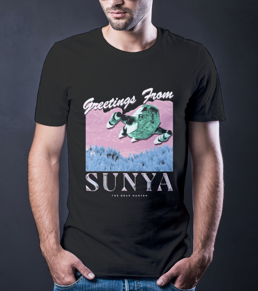 Greetings From Sunya The Dear Hunter Retro Futuristic T-Shirt