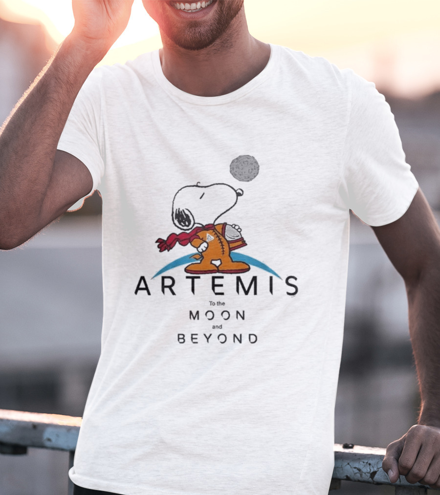 Snoopy Artemis To The Moon And Beyond 2026 T-Shirt