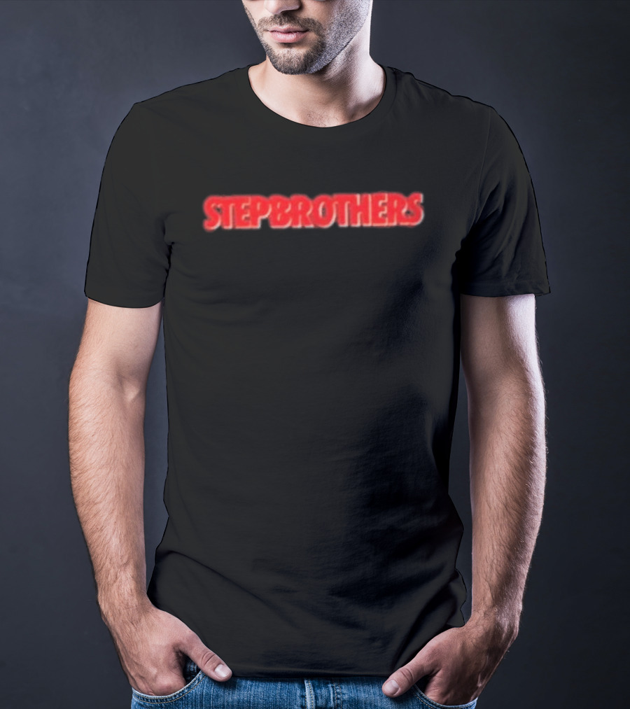 21 Savage Stepbrothers Text Bold Red T-Shirt
