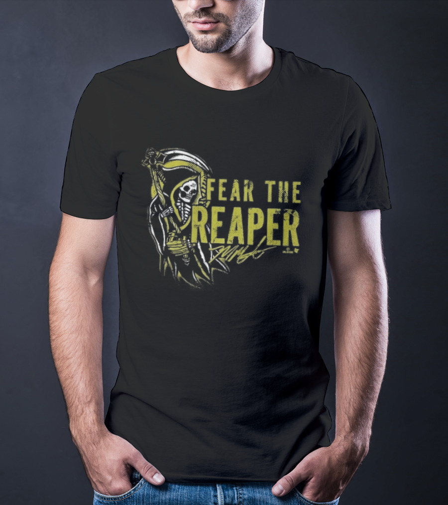 Mason Miller Fear The Reaper Skull Scythe T-Shirt