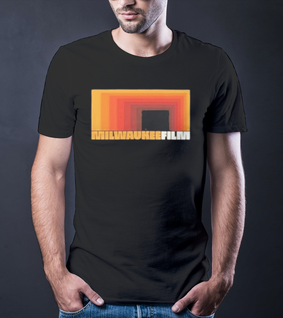 Milwaukee Film Retro Gradient Rectangle T-Shirt