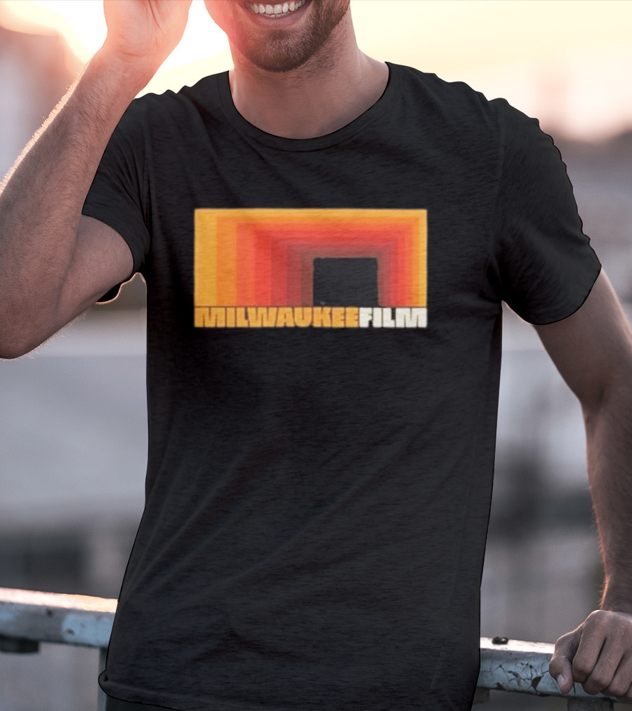 Milwaukee Film Retro Gradient Rectangle T-Shirt