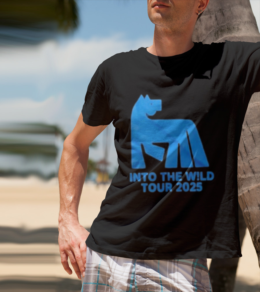 Russ Into The Wild Tour 2025 Blue Bear T-Shirt