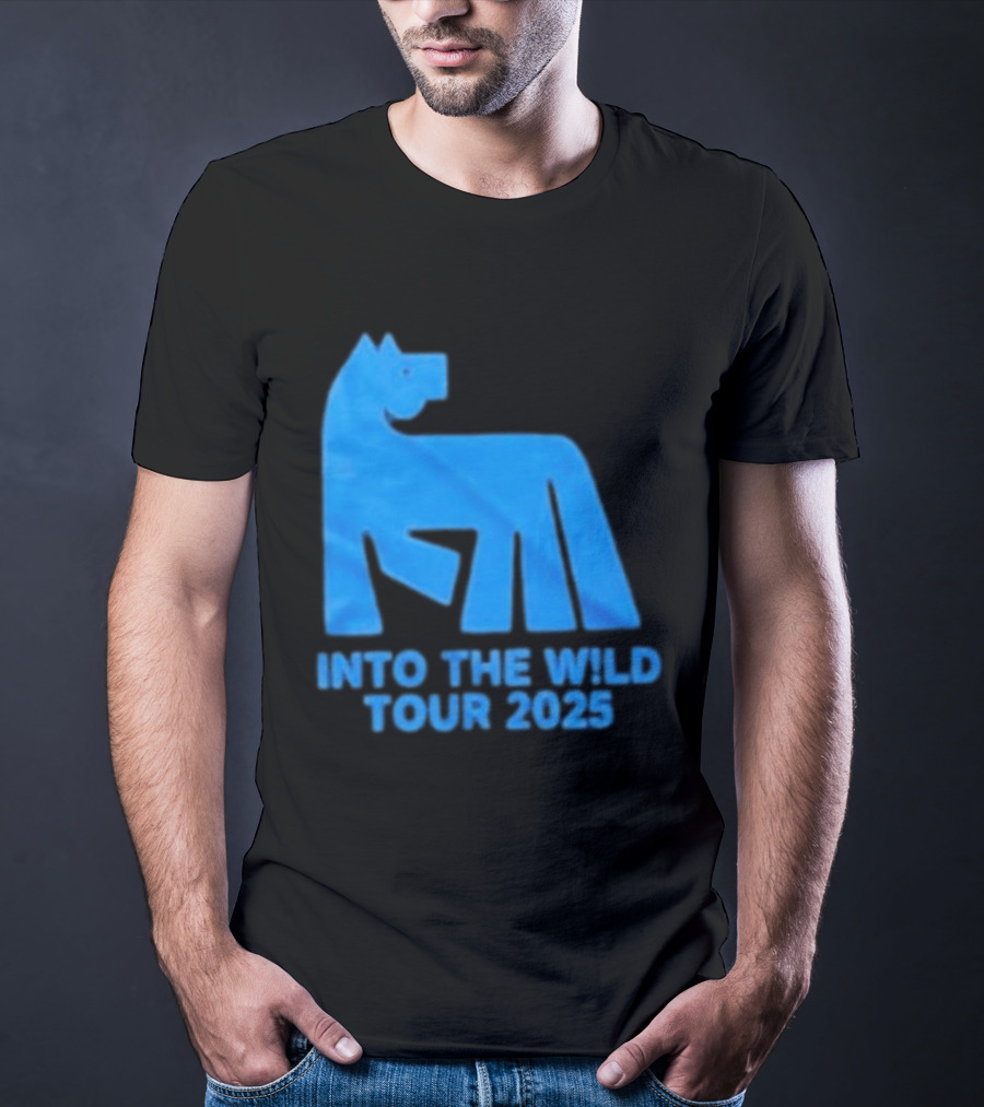 Russ Into The Wild Tour 2025 Blue Bear T-Shirt