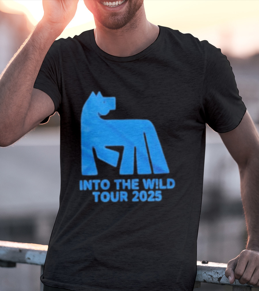 Russ Into The Wild Tour 2025 Blue Bear T-Shirt