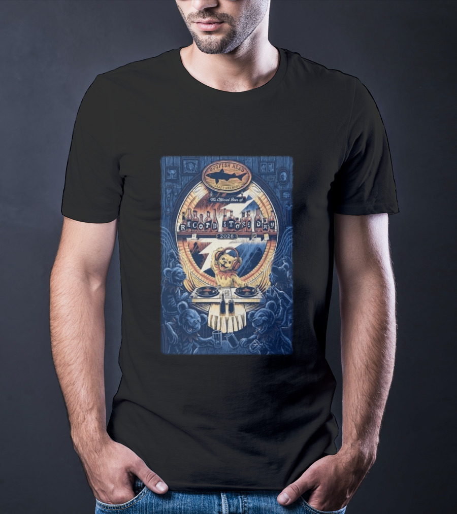 Dogfish Head Craft Brewery Grateful Dead Record Store Day 2026 T-Shirt