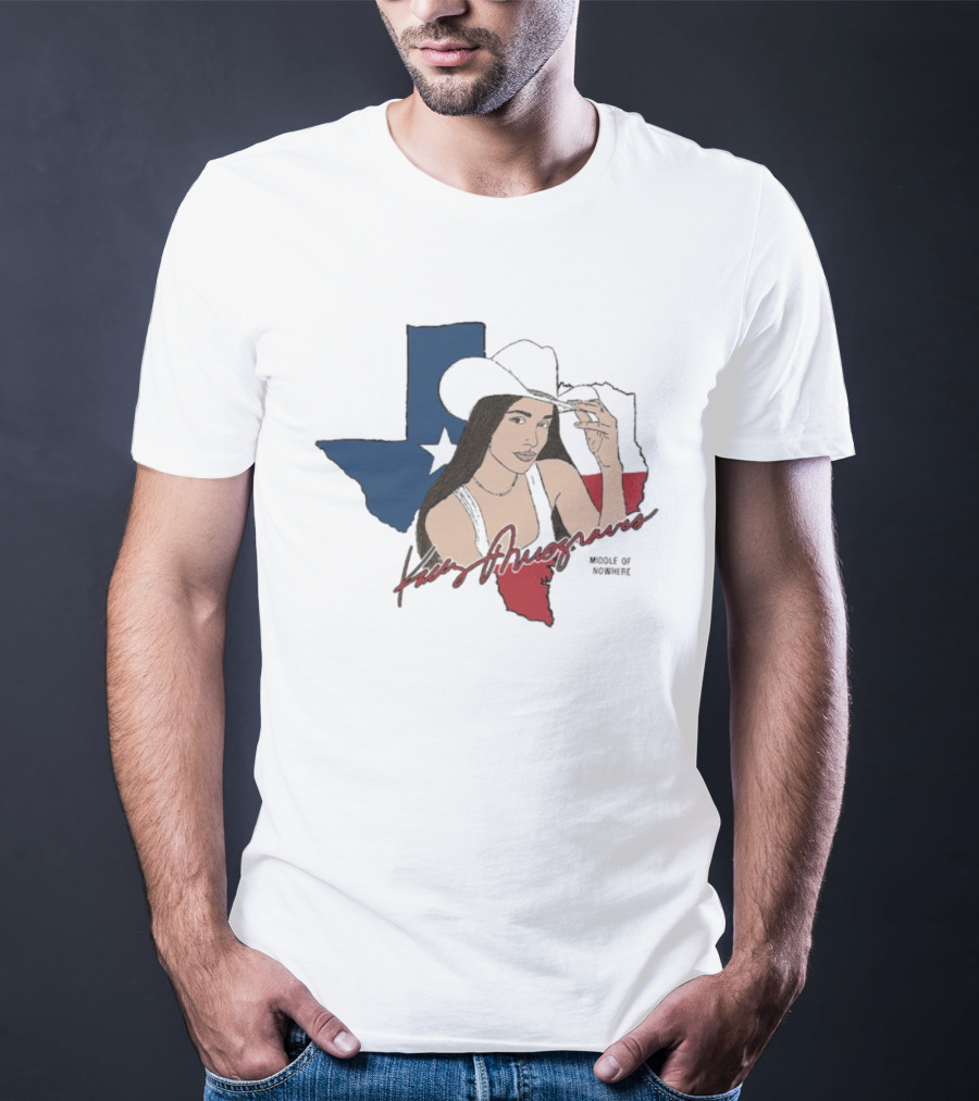 Kacey Musgraves Texas Map Middle Of Somewhere Cowboy Hat T-Shirt