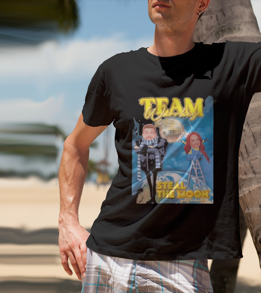 Team Warrkey Strictly Steal The Moon Dancing Planet Earth T-Shirt