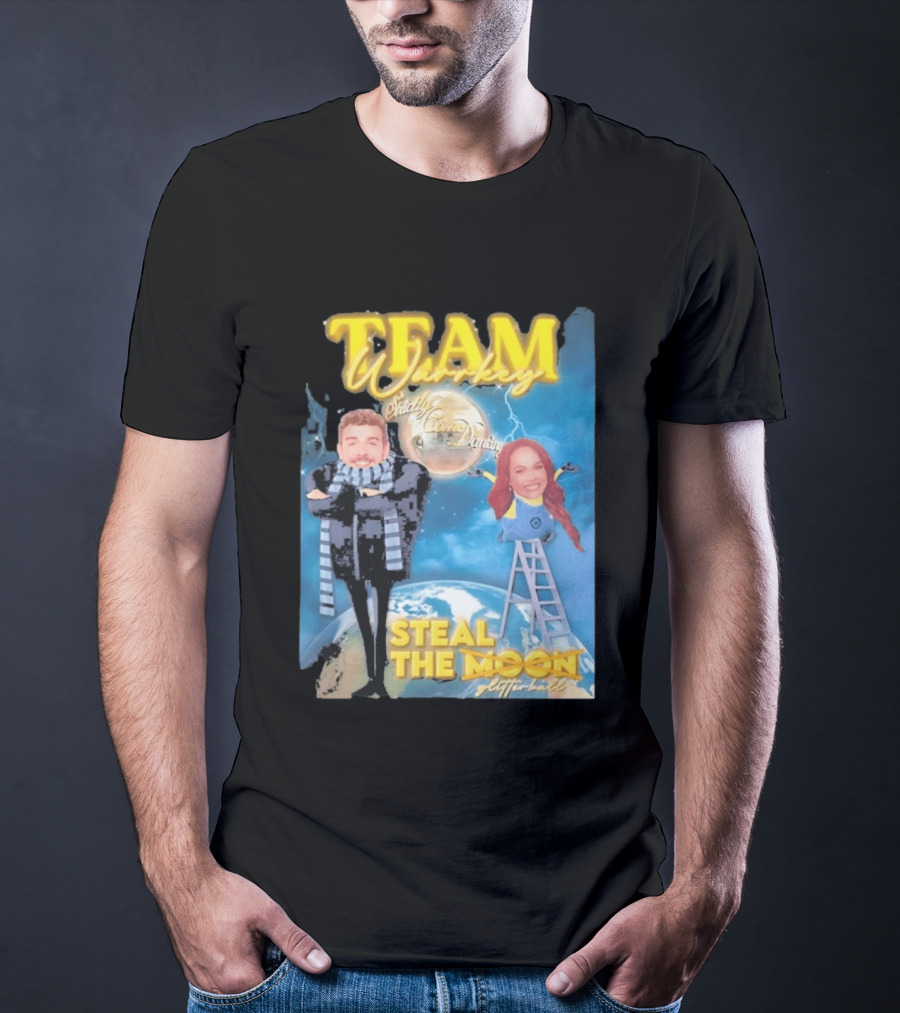 Team Warrkey Strictly Steal The Moon Dancing Planet Earth T-Shirt
