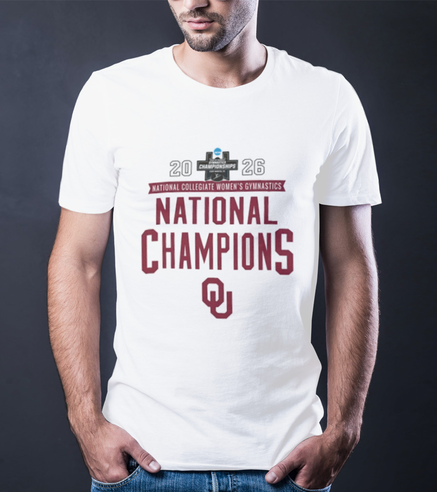 Oklahoma Sooners Gymnastics National Champions 2026 T-Shirt