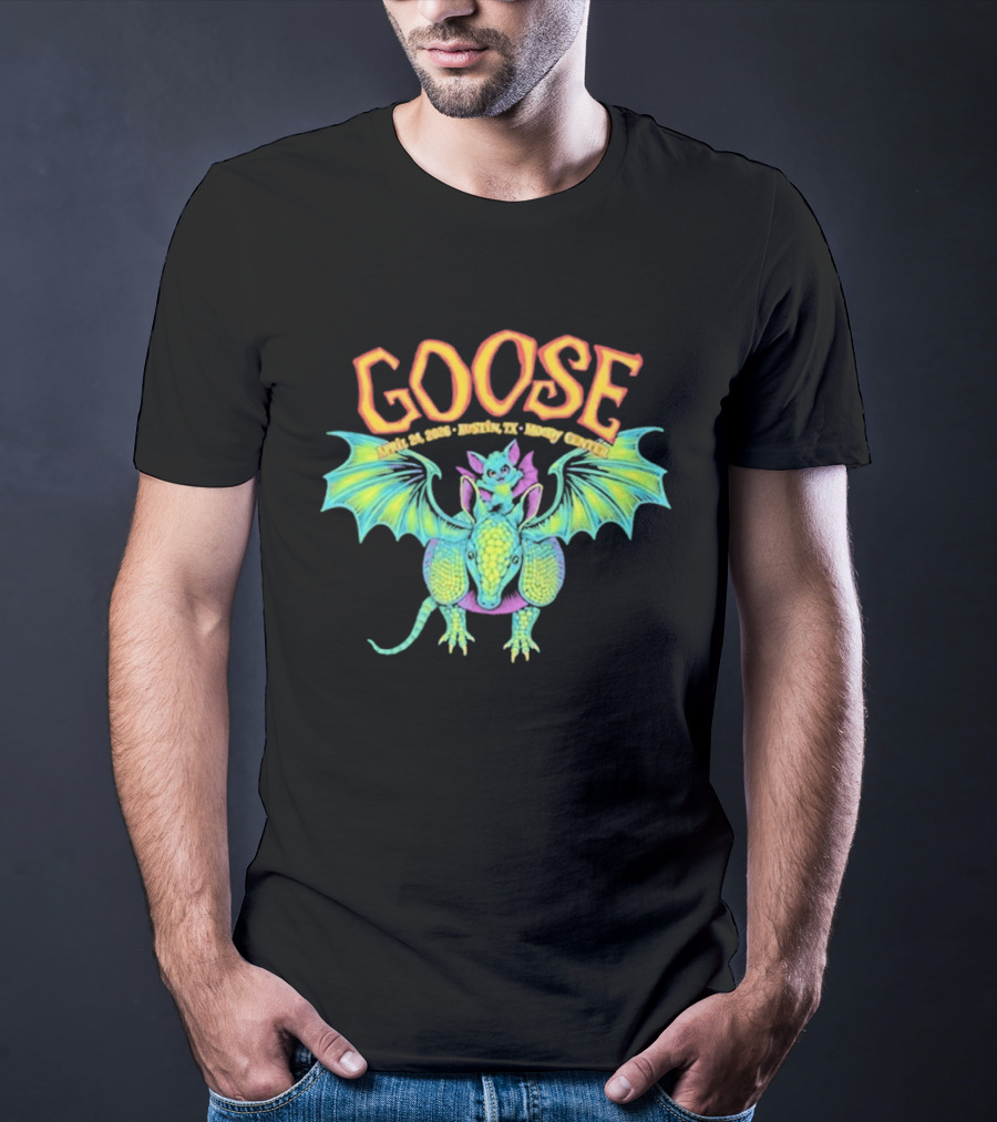 Goose Apr 24 2026 Austin TX Moody Center Dragon Event T-Shirt