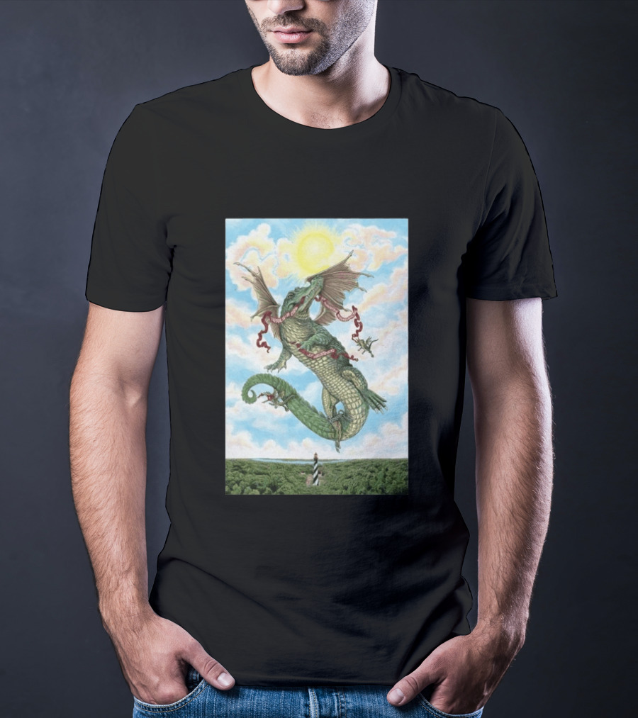 Goose St. Augustine Amphitheatre Concert April 18 19 2026 Flying Dragon And Lighthouse T-Shirt