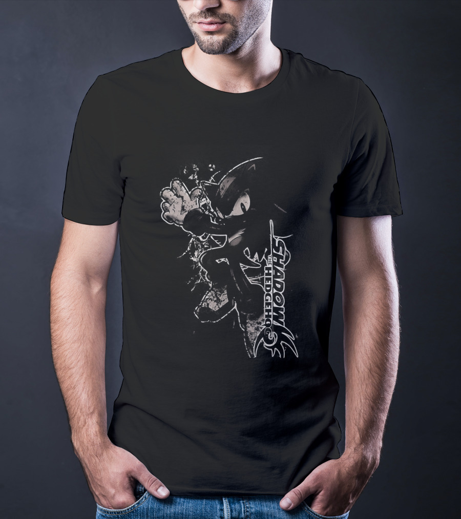 Shadow The Hedgehog Sega Character Pose Action T-Shirt