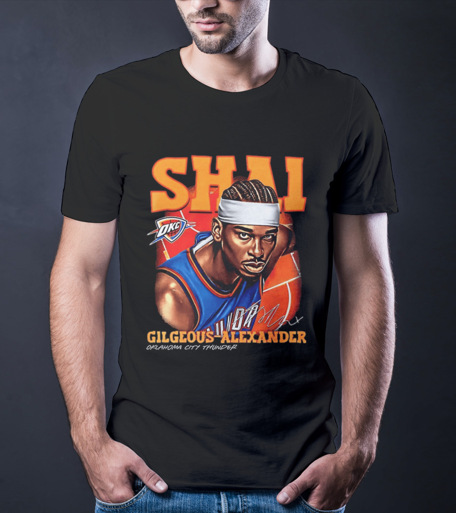 Shai Gilgeous Alexander Oklahoma City Thunder NBA OKC Basketball T-Shirt