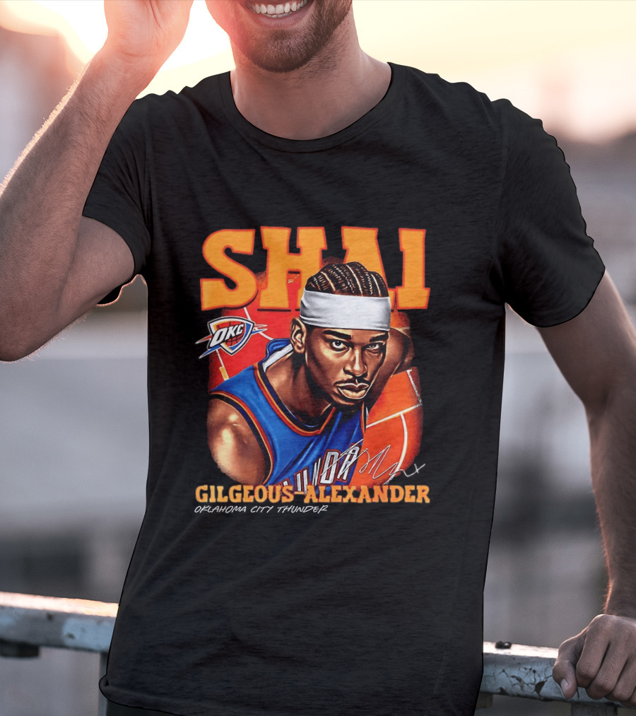 Shai Gilgeous Alexander Oklahoma City Thunder NBA OKC Basketball T-Shirt