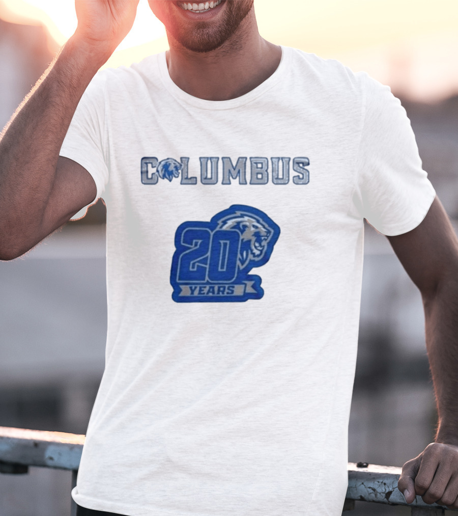 Columbus Lions 20 Years Celebration T-Shirt