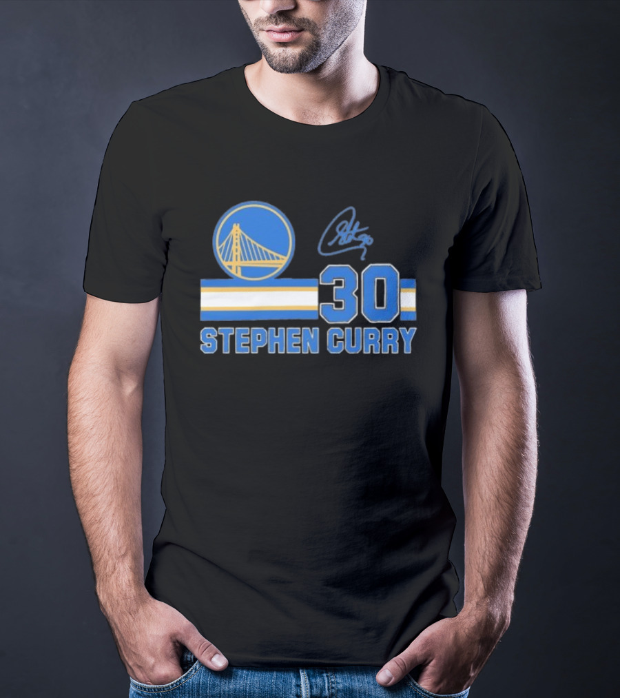Stephen Curry Golden State Warriors 30 Signature T-Shirt