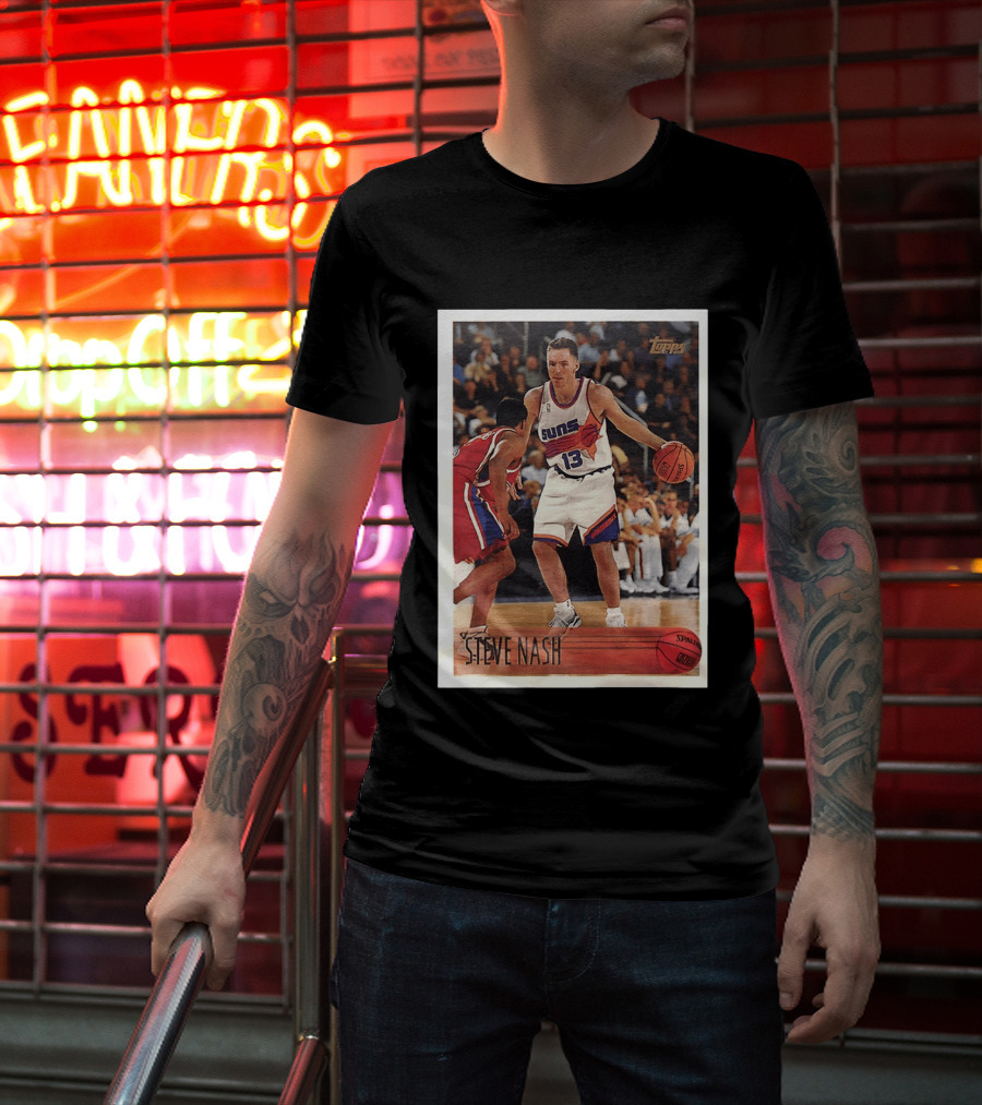 Steve Nash Phoenix Suns Topps NBA Card 13 T-Shirt