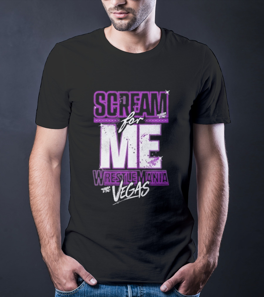 WWE WrestleMania Scream For Me Vegas Paige T-Shirt