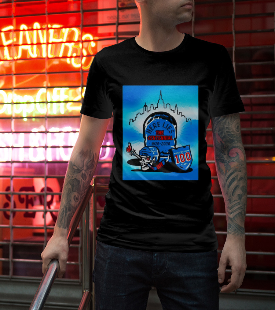 New York Rangers Here Lies The Centennial 1926 2026 Worst Season In 100 Years T-Shirt