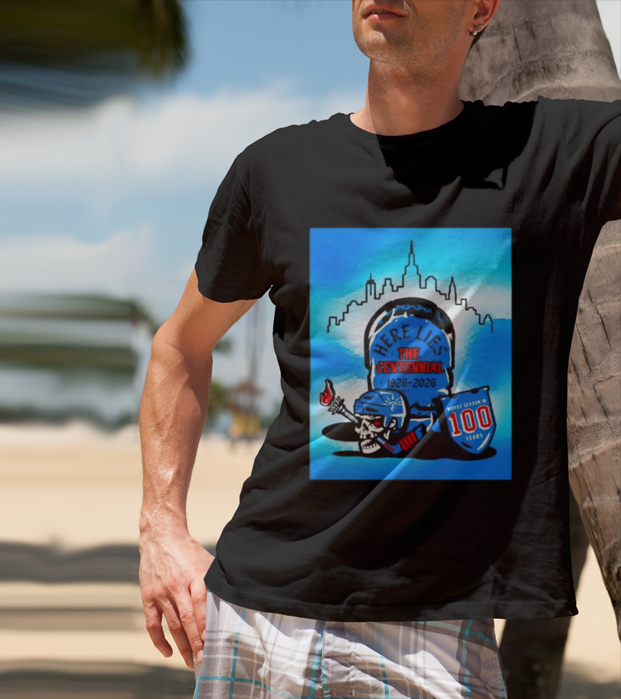 New York Rangers Here Lies The Centennial 1926 2026 Worst Season In 100 Years T-Shirt
