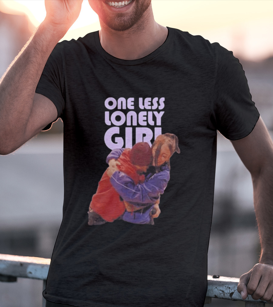 One Less Lonely Girl Billie Eilish Justin Bieber Hug T-Shirt