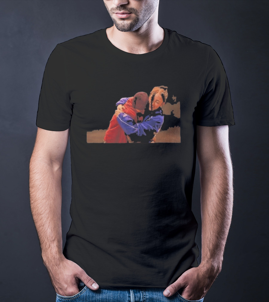 Billie Eilish Justin Bieber Hugging Embrace Fan Favorite Moment T-Shirt