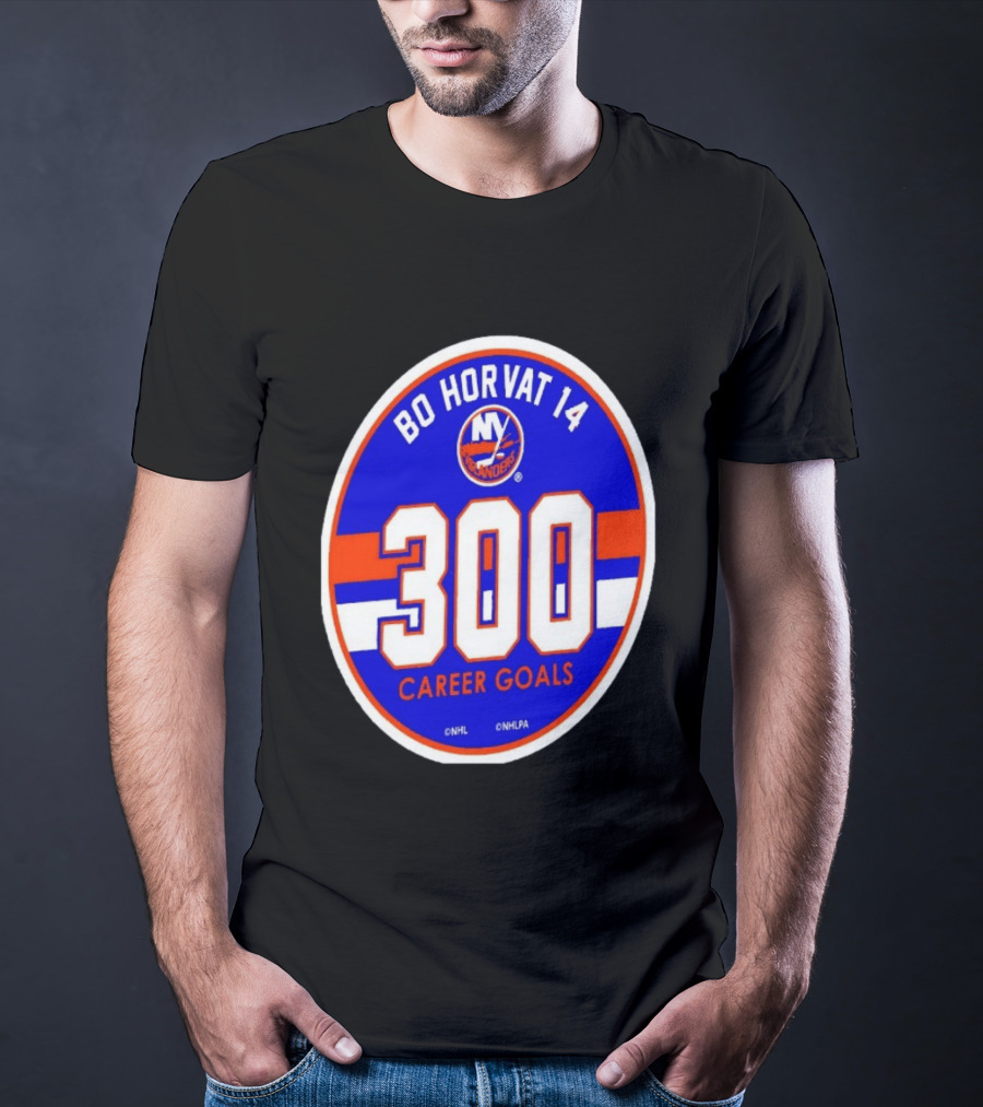 Bo Horvat 14 Islanders NHL 300 Career Goals T-Shirt