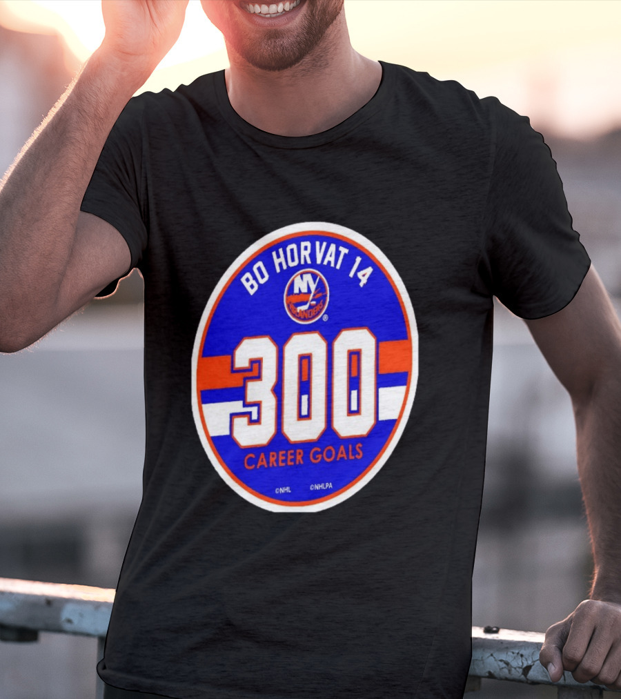 Bo Horvat 14 Islanders NHL 300 Career Goals T-Shirt
