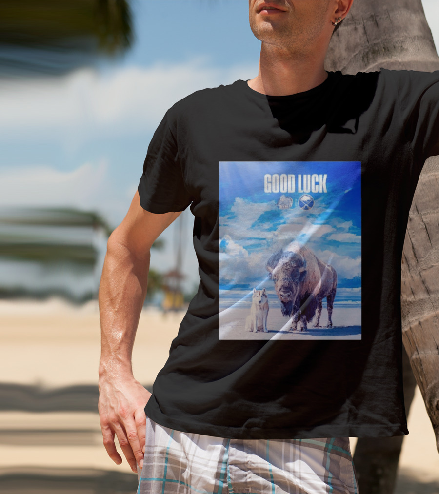 Good Luck Jacksonville Icemen Buffalo Sabres NHL Team Game 1 Buffalo Beach Sky T-Shirt