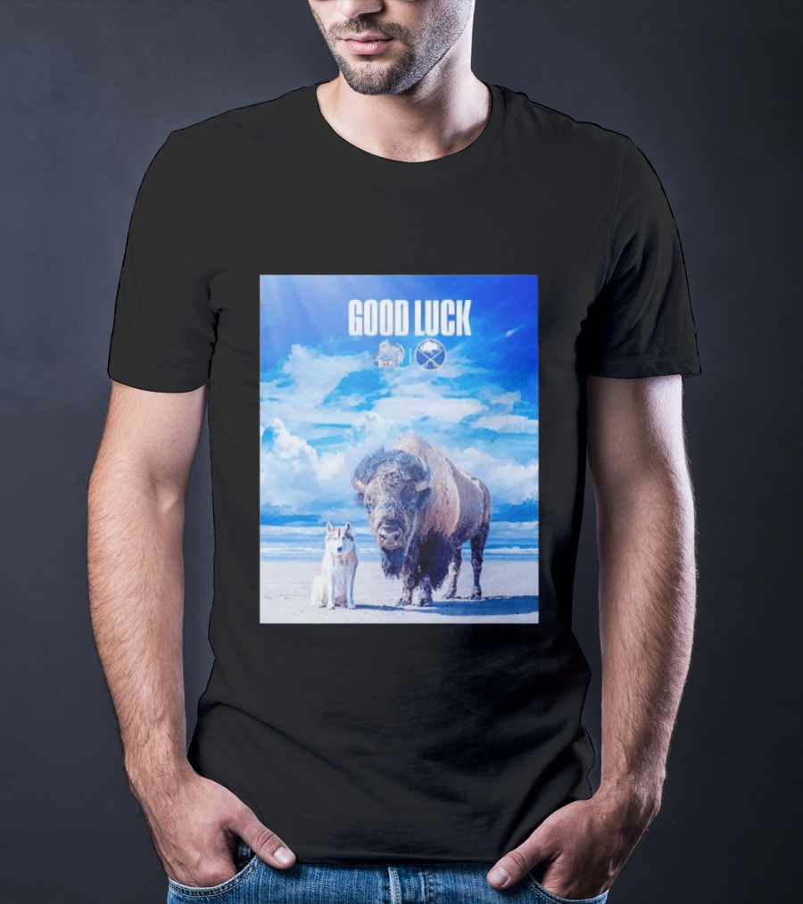 Good Luck Jacksonville Icemen Buffalo Sabres NHL Team Game 1 Buffalo Beach Sky T-Shirt