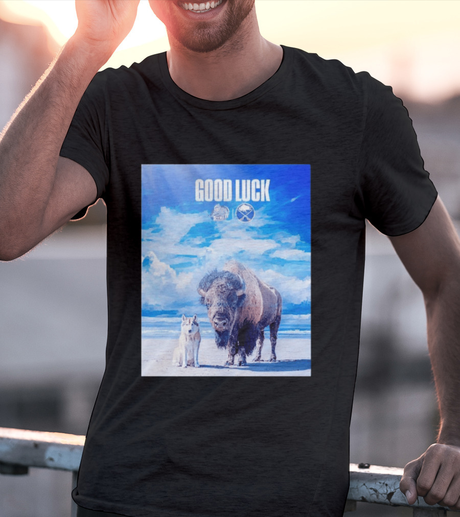 Good Luck Jacksonville Icemen Buffalo Sabres NHL Team Game 1 Buffalo Beach Sky T-Shirt