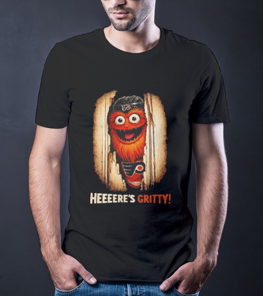 Heeere's Gritty Philadelphia Flyers Hockey T-Shirt