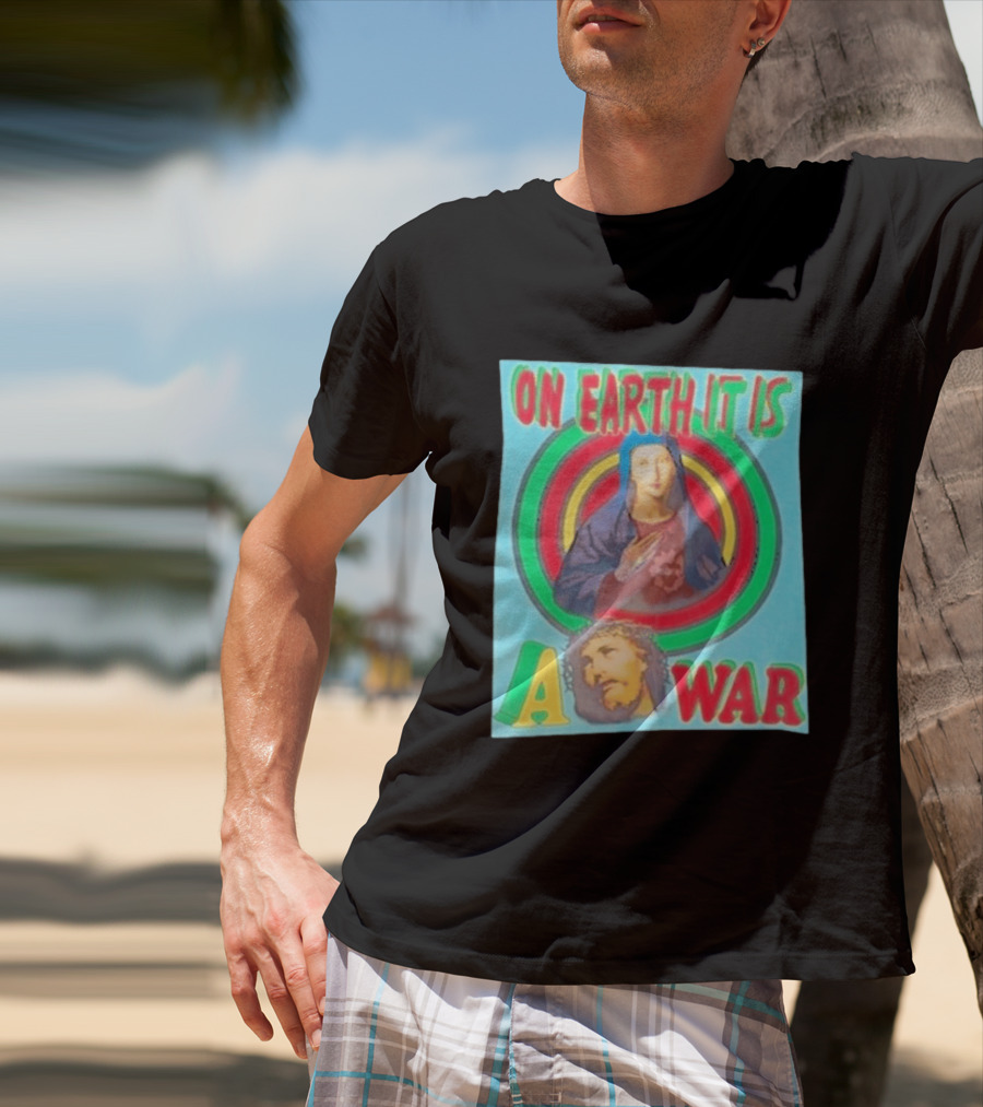 Houston Texans Saint Michael On Earth It Is A War T-Shirt