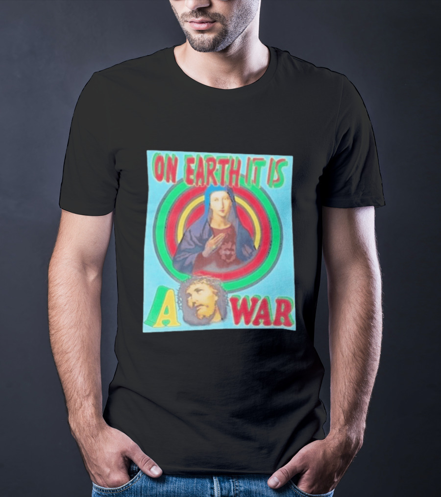 Houston Texans Saint Michael On Earth It Is A War T-Shirt