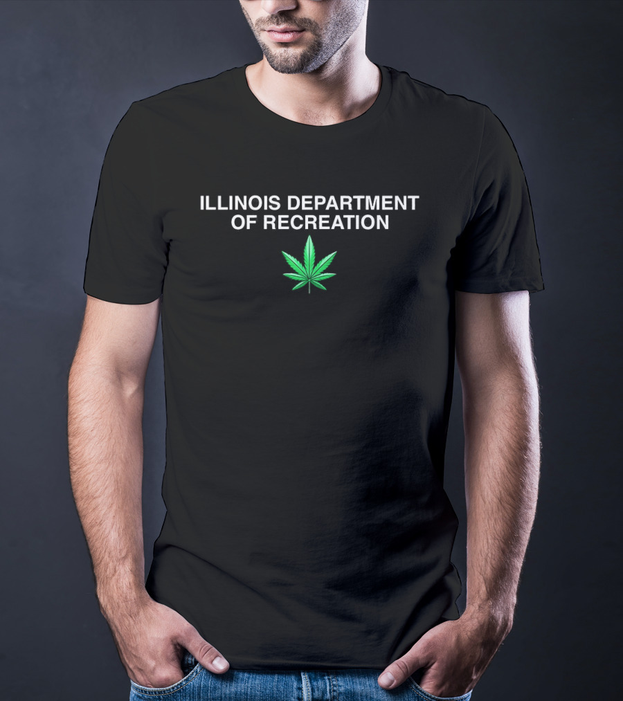 Illinois Department Of Recreation Cannabis Leaf T-Shirt