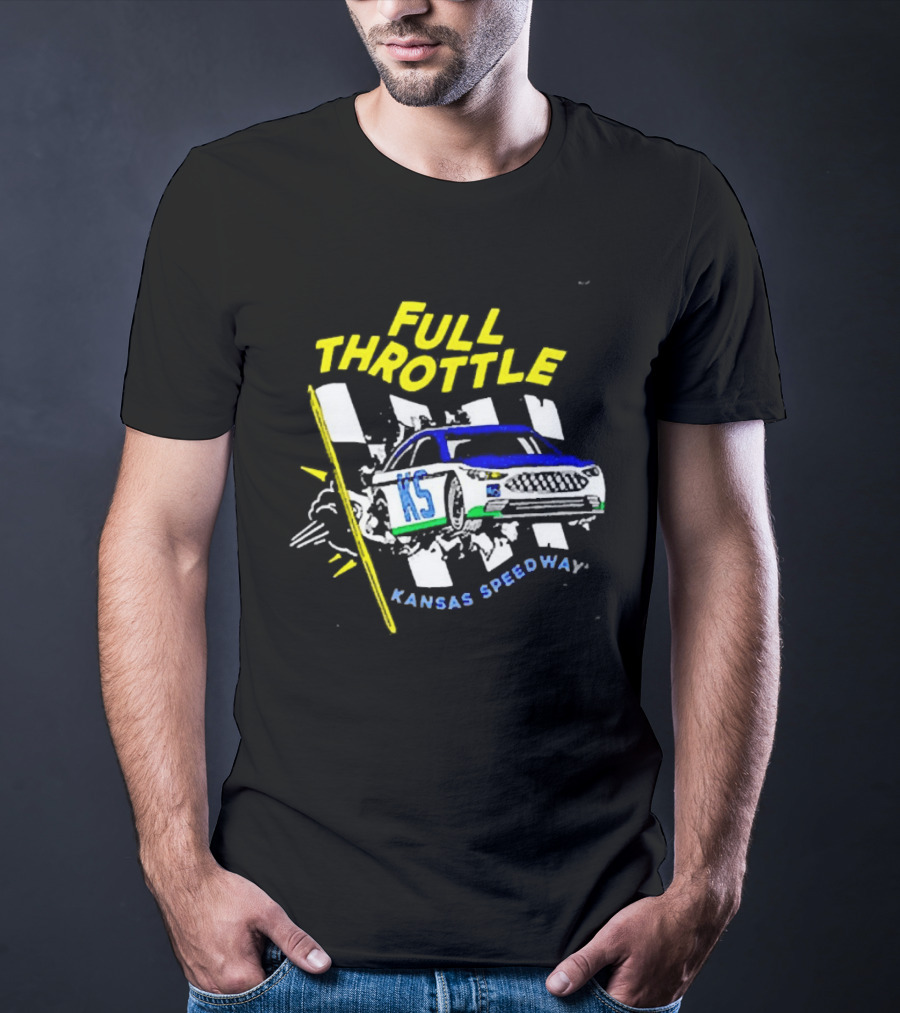 Full Throttle Kansas Speedway KS Racing Car Adventure T-Shirt