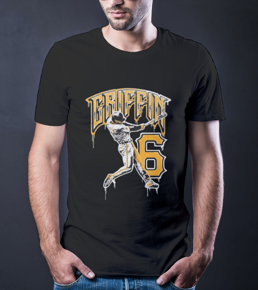 Konnor Griffin 6 Pittsburgh Pirates Dynamic Swinging Player T-Shirt