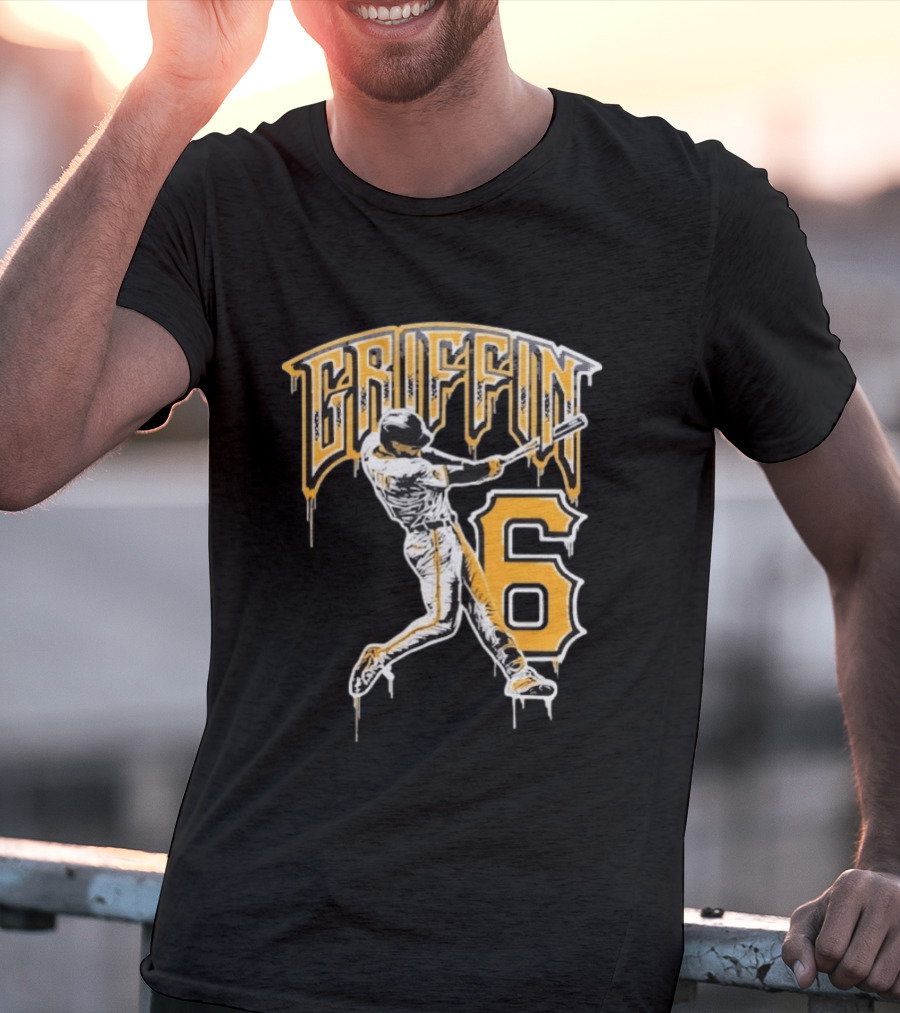 Konnor Griffin 6 Pittsburgh Pirates Dynamic Swinging Player T-Shirt